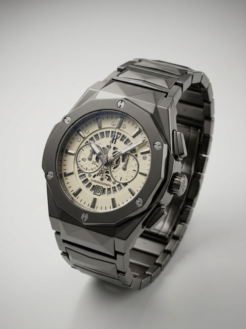 Luxury Black Stainless Steel Watch