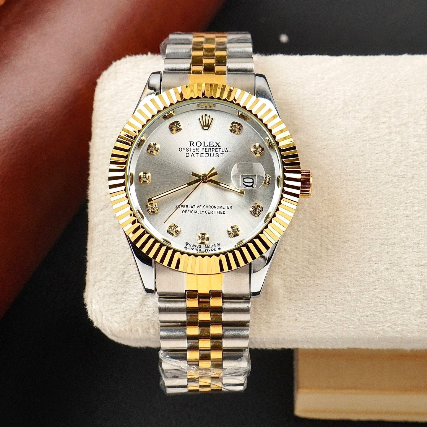 Rolex Datejust 36 Two-Tone (Everose or Yellow Gold) with Diamond-Set Dial