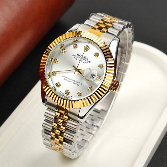 Rolex Datejust 36 Two-Tone (Everose or Yellow Gold) with Diamond-Set Dial