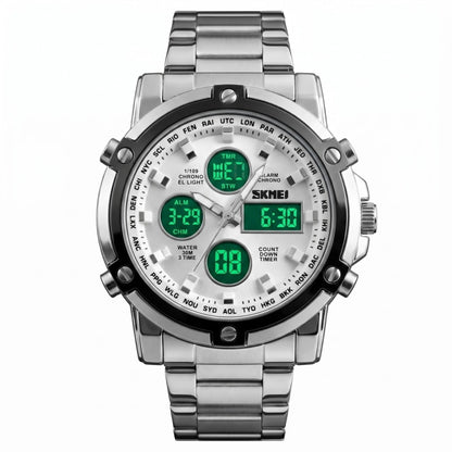 Digital Chronograph Stainless Steel Watch