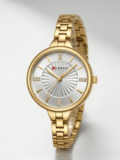 Curren Radiant Elegance Gold-Tone Watch