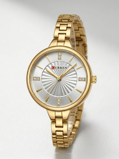 Curren Radiant Elegance Gold-Tone Watch